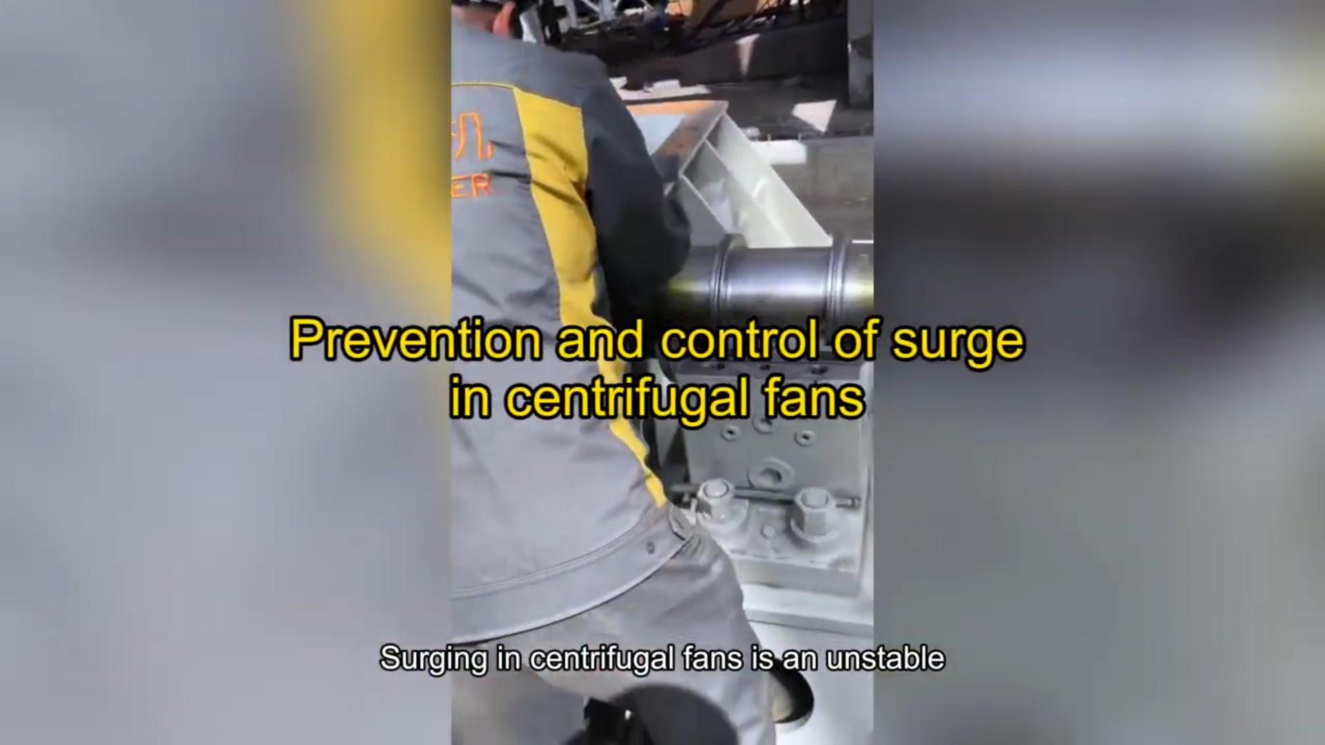 Prevention and control of surge in centrifugal fans